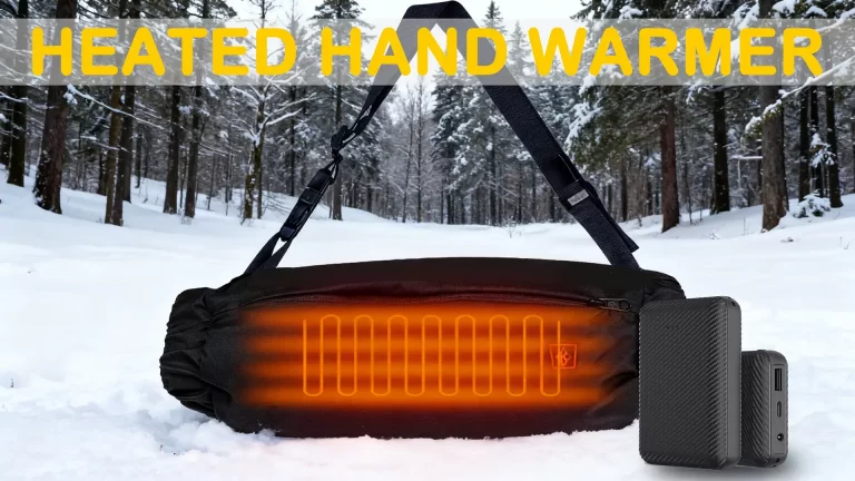heated pouch, hand warmer for hunting, rechargeable hand warmer, heated outdoor gear