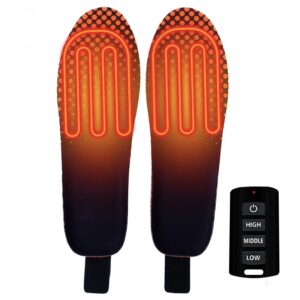 Winter Plush Heated Insoles, Carbon Fiber Smart Heating Shoe Pads for Men and Women, Warm Thermal Foot Warmers for Hunting, Skiing & Outdoor Boots
