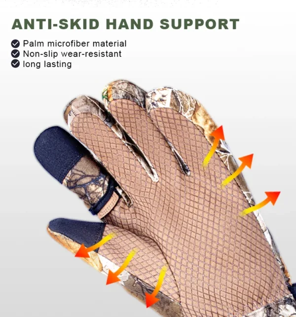 rechargeable heated ice fishing gloves