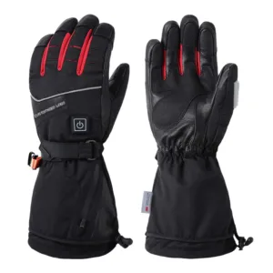 Electric Heated Motorcycle Gloves - Winter Waterproof Thermal Gear with 3-Heat Settings & Touchscreen CompatibilityTGT-3171