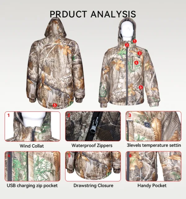 waterproof windproof heated outerwear