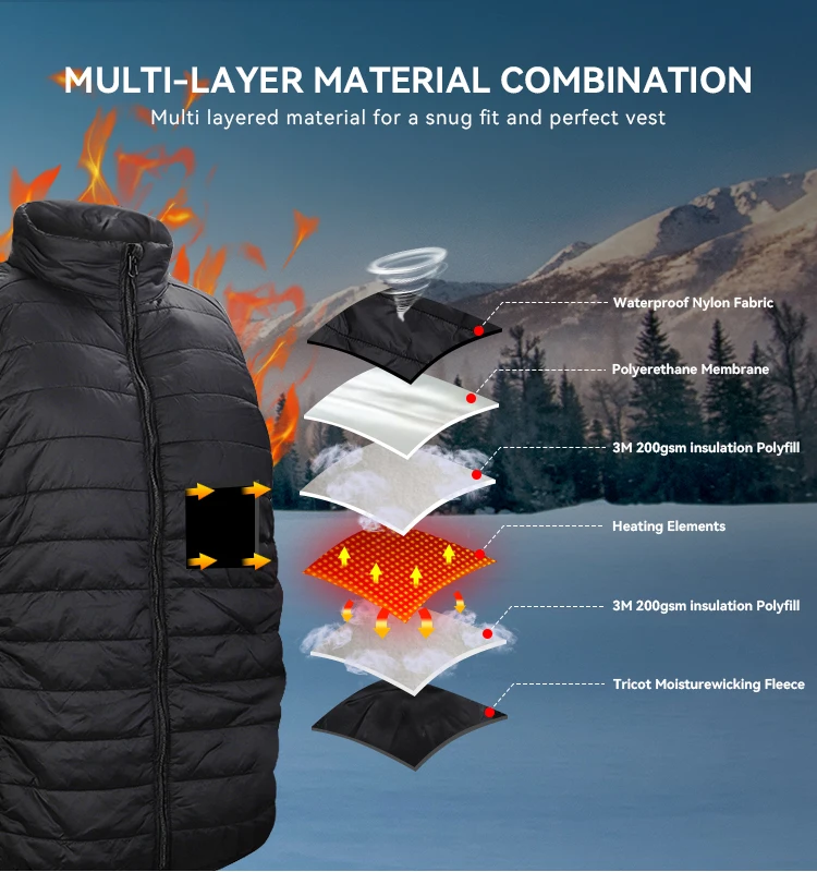 battery heated hunting vest