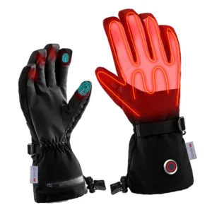 Electric Heated Gloves for Men Women - Full Hand Warming,  Touchscreen Fingertips, Adjustable Buckle, Winter Outdoor Gloves  TGT-1076