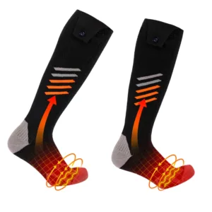 Electric Heated Socks for Men & Women – Rechargeable Winter Foot Warmers TGT-6600W2