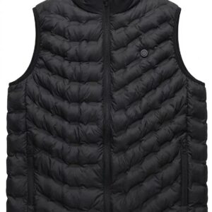 Lightweight Quilted Puffer Vest with Stand Collar – Casual Layering Vest for Men & Women