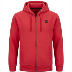 Smart Heated Zip-Up Hoodie | USB Rechargeable Warm Jacket – Customizable Logo & Color
