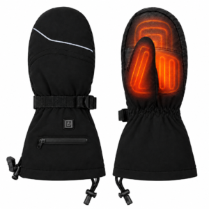 Heated Mittens for Men & Women – USB Rechargeable Windproof Winter Ski Gloves K-2775