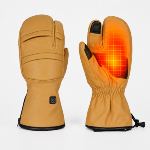 3-in-1 Leather Heated Lobster Gloves | Smart Temp Control · Built for Skiing, Riding & Outdoor Adventure K-2772