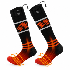 Heated Socks | 3-Level Temperature Control Knee-High Winter Socks for Skiing, Riding & Outdoor Use TCC-001